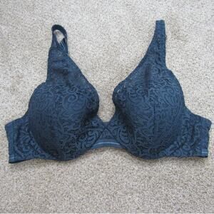 Thirdlove 40B Artisan Lace Plunge Bra Eucalyptus Green Blue